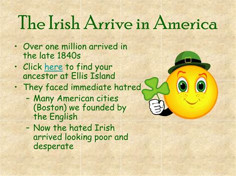when the irish arrived in america they