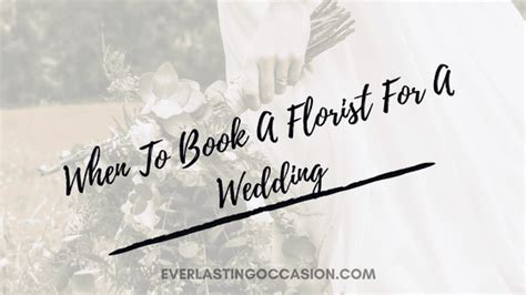 When To Book Florist