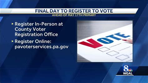 when to register to vote in pa