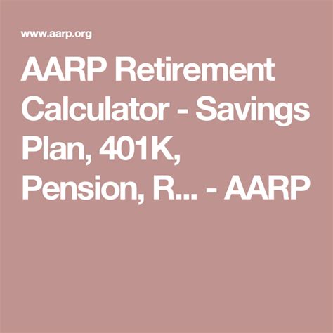 When to Start Using AARP Retirement Calculator