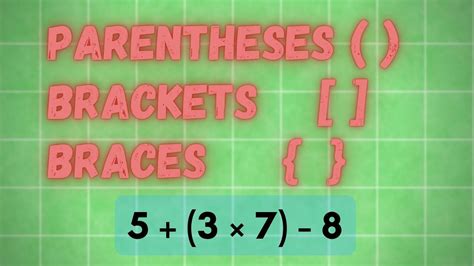 When To Use Braces In Math