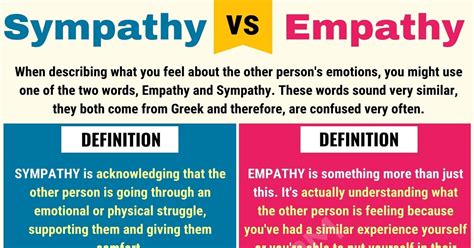 when to use empathy vs sympathy