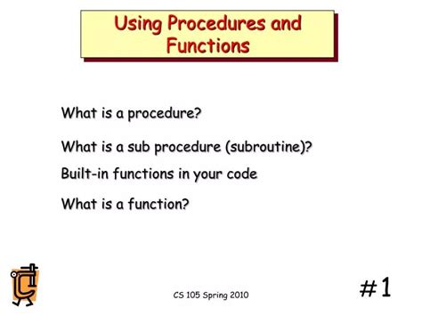 when to use function and when to use procedure