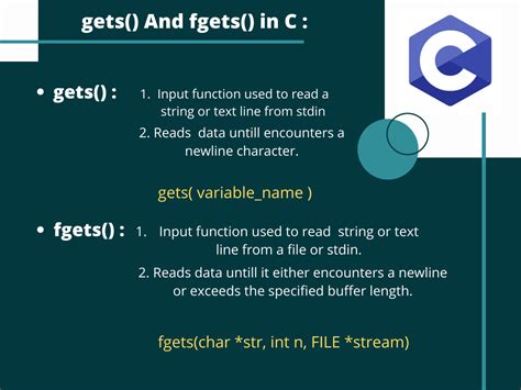 when to use gets in c