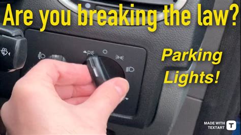 When To Use Parking Lights