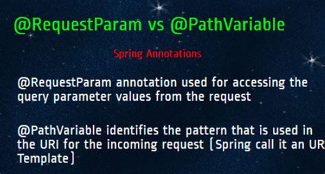when to use pathvariable vs requestparam