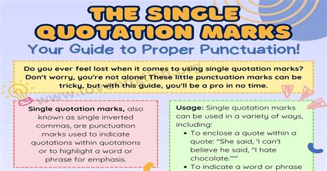 when to use single speech marks