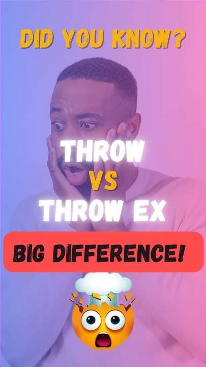 When To Use Throw Ex C#