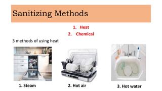 when using the heat sanitizing method