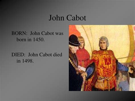 when was cabot born