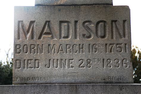 when was james madison's death