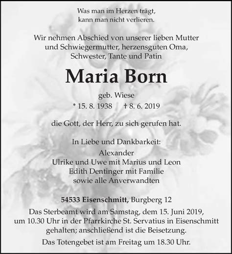 when was maria born