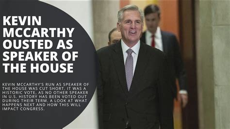 when was mccarthy ousted as speaker