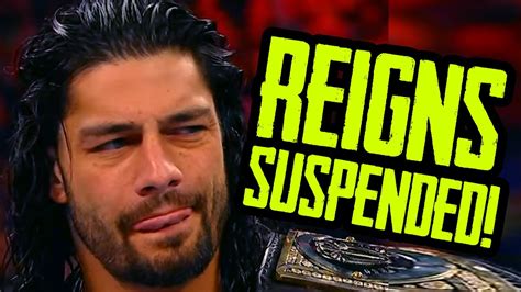 when was roman reigns suspended