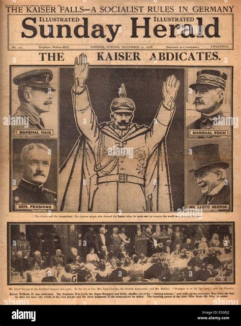 when was the abdication of the kaiser