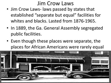 when were jim crow laws first made