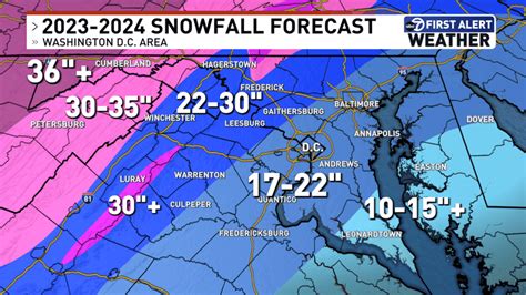 when will it snow in dc