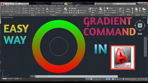 when would you use the gradient command in autocad