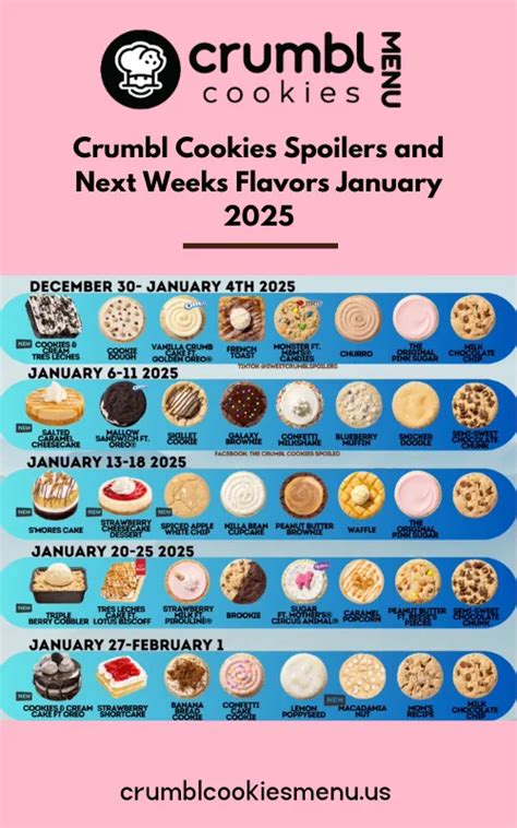 Crumbl Cookies Next Week 2025 Dates Nat Frederique