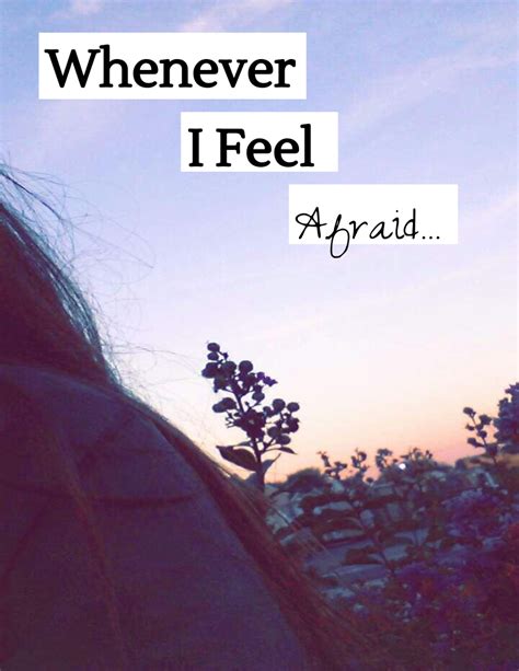 whenever i feel afraid lyrics