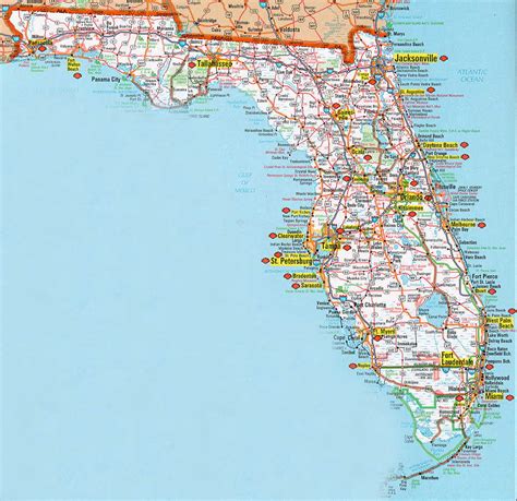 Large Florida Maps for Free Download and Print HighResolution and