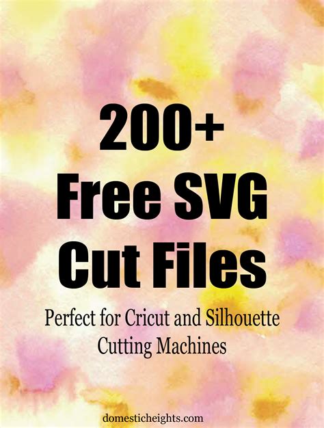 200+ Free SVG Images for Cricut Cutting Machines