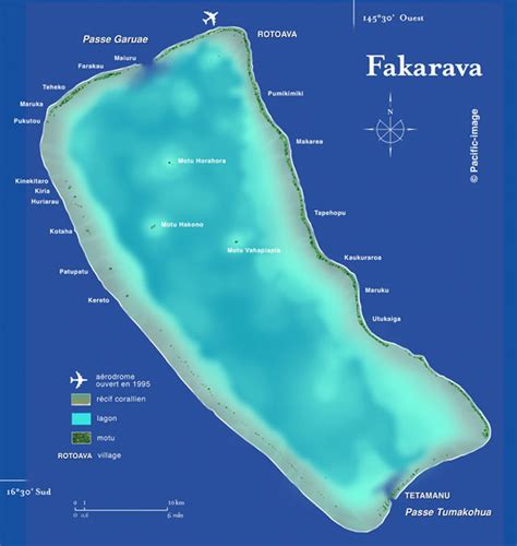 Located 450km northeast of Tahiti, Fakarava is the 2nd biggest atoll of