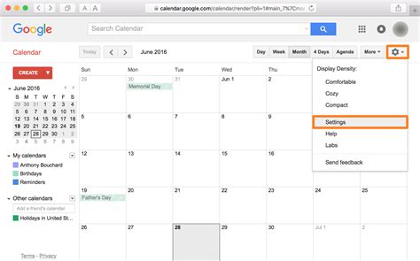 Where Is Google Calendar Settings