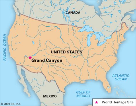 Where Is Grand Canyon Located In North America