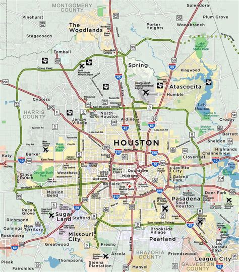 Where Is Houston On A Map Of Texas