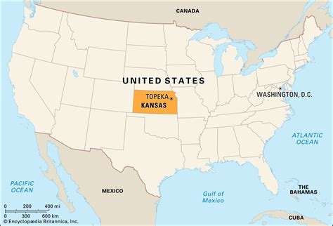 Where Is Kansas On The Us Map
