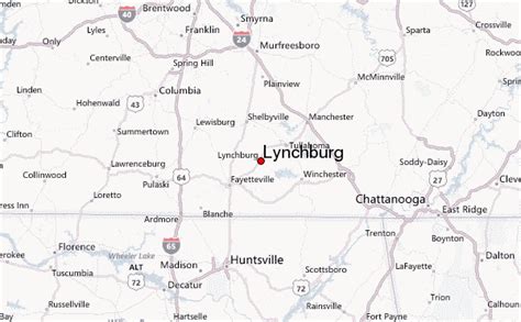 Where Is Lynchburg Tennessee On The Map
