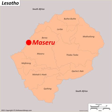Where is Lesotho? Located in The World? Lesotho Map Where is Map