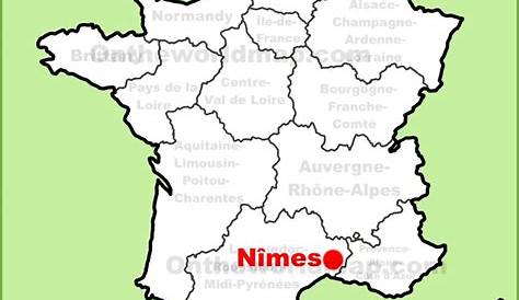 Nimes Mapa | Mapa