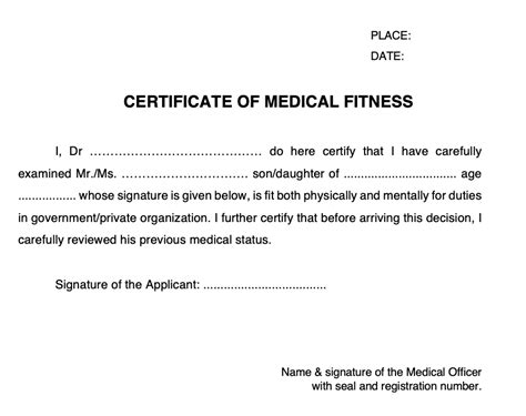 Medical Fitness Certificate Pdf 20202021 Fill and Sign Printable