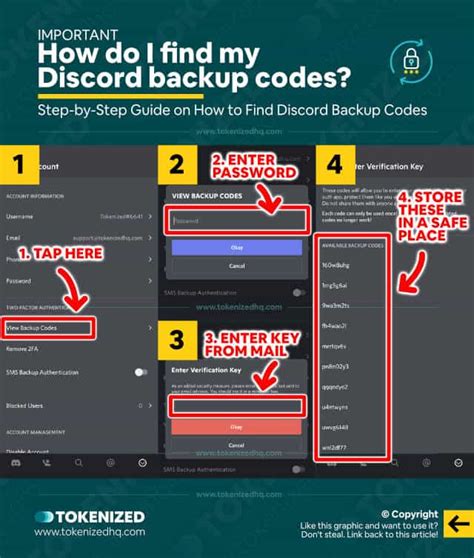 where can i find my discord backup code