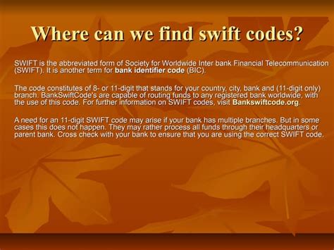 where can we find swift code