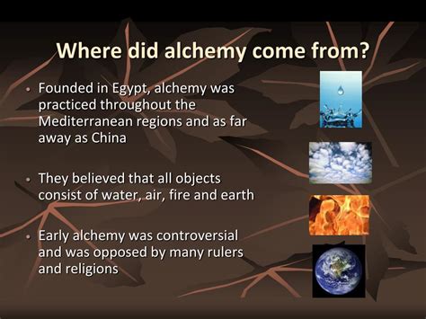 where did alchemy come from