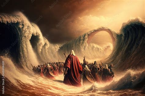 where did moses part the red sea