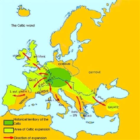 where did the celts come from map