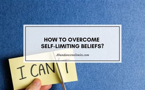 where do self limiting beliefs come from