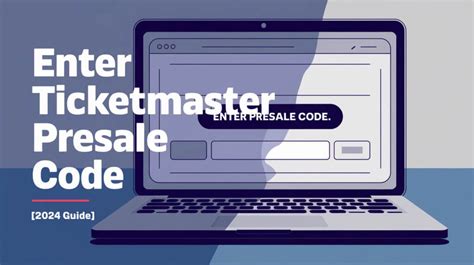 where do you enter presale code on ticketmaster