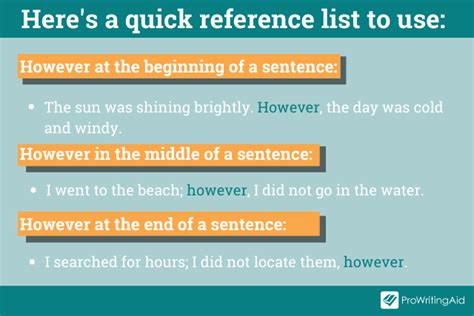 where does the comma go when using however in the middle of a sentence