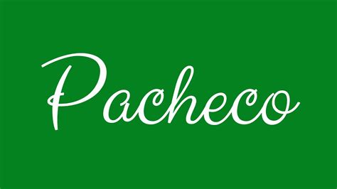 where does the name pacheco come from