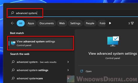 where is advanced settings
