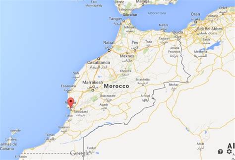 where is agadir morocco on the map