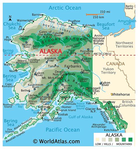 where is alaska in map