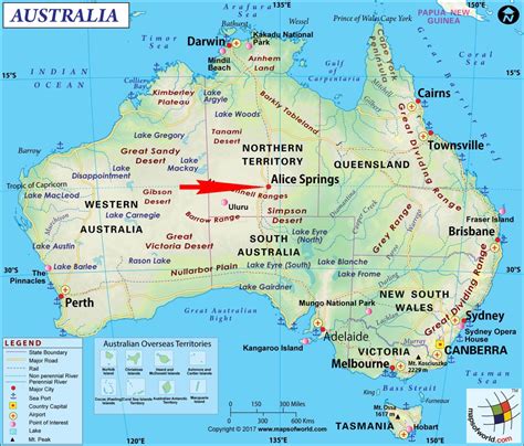 where is alice springs on the map