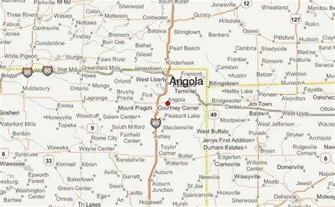 where is angola indiana located on a map