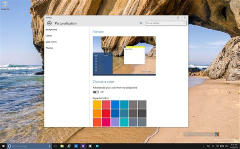 Where Is Appearance And Personalization In Windows 10